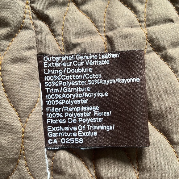 Winter Leather jacket, size 2XS, 2TP extra small, military green colour. - Picture 8 of 11